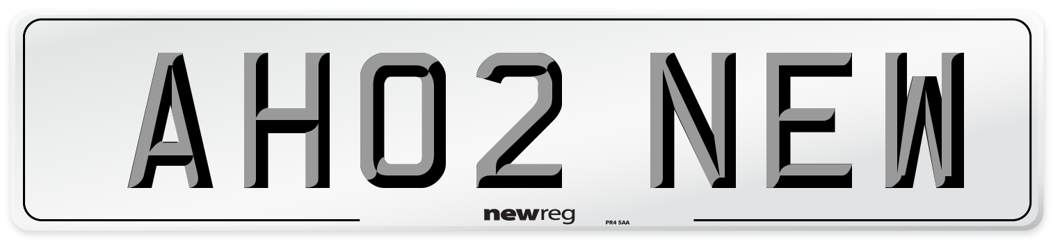 AH02 NEW Number Plate from New Reg
